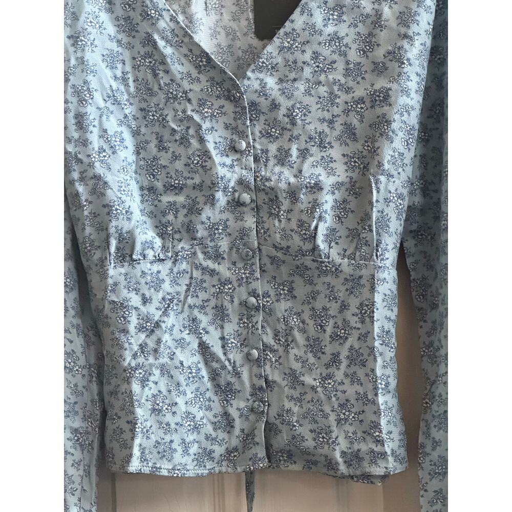 Levi's Dolores Long Sleeve Blouse Women's Queen B Floral Arona NWT Size XLarge - Picture 3 of 9